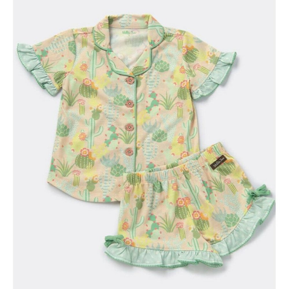 Girls Matilda Jane Dream Chasers Sleeping Cactus PJ Set 2 piece Size 4 NWT